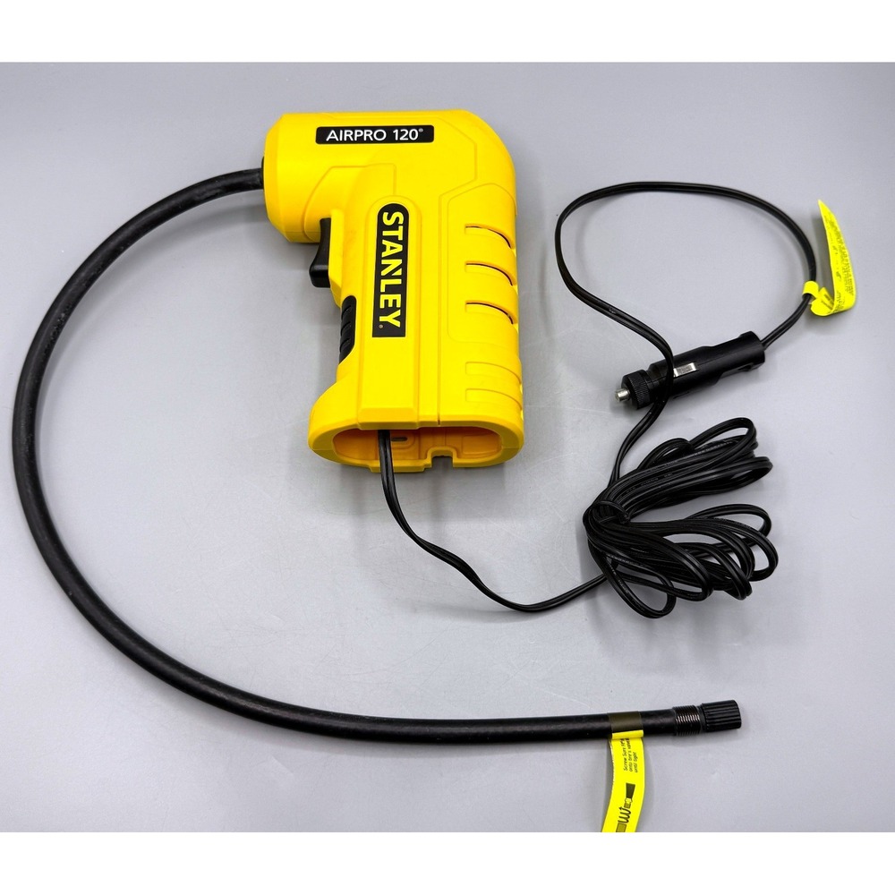 Stanley AirPro 120 Portable Air Compressor 12V DC Tire Inflator CDC120S Working